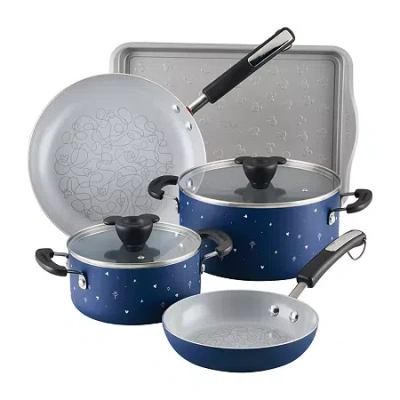Farberware Disney Bon Voyage Ceramic 7-pc. Cookware Set In Blue