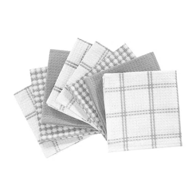T-fal Waffle 8-pc. Dish Cloth Set In Gray