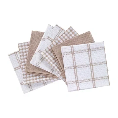 T-fal Waffle 8-pc. Dish Cloth Set In Sand