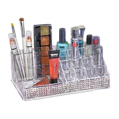 Laura Ashley Cosmetic 15 Makeup Organizer In Transparent