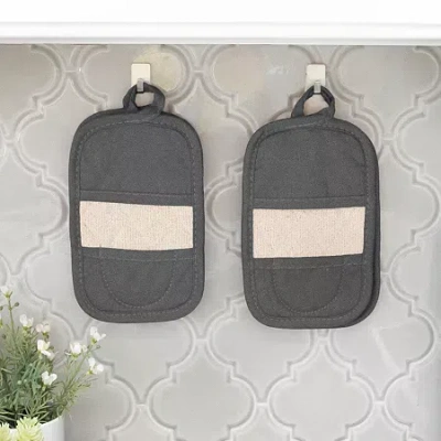 Ritz Mitz Graphite 4-pc. Pot Holder Set In Gray