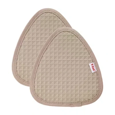 T-fal Silicone Waffle 2-pc. Pot Holder Set In Sand