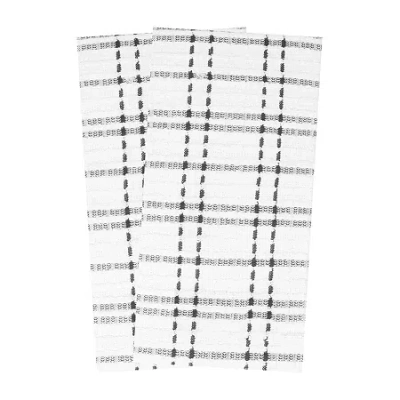 Ritz Royale Check 2-pc. Kitchen Towel Set In Gray