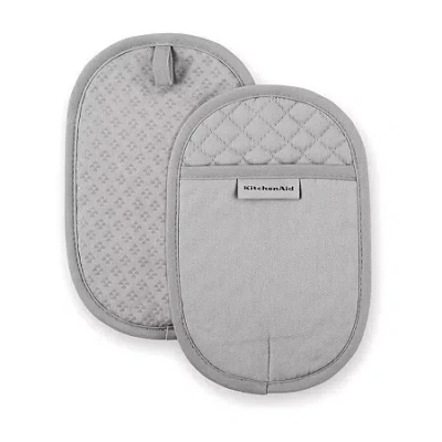 Kitchenaid Asteroid 2-pc. Pot Holder Set In Gray