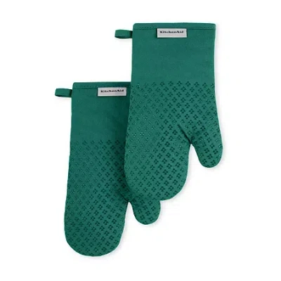Kitchenaid Asteroid 2-pc. Oven Mitt Set In Green