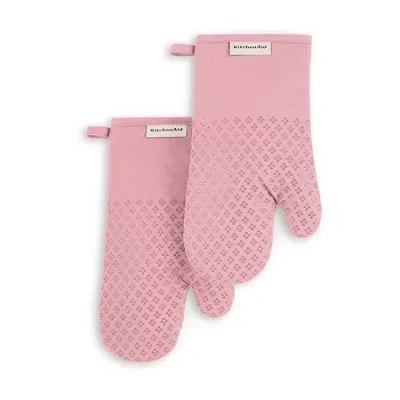 Kitchenaid Asteroid 2-pc. Oven Mitt Set In Pink