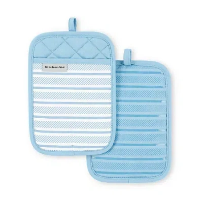 Kitchenaid Albany 2-pc. Pot Holder Set In Blue