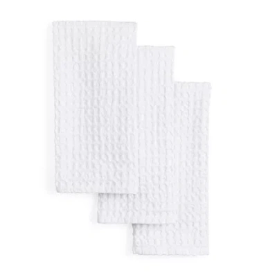Homewear Waffle 3-pc Kitchen Towel Set In White