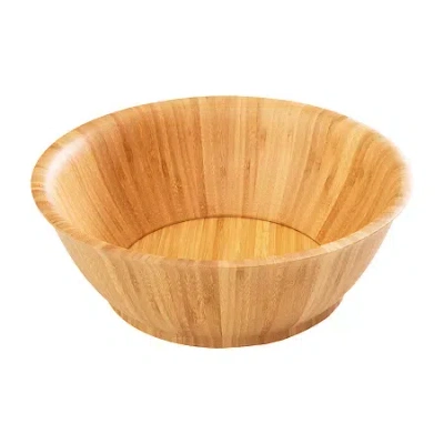 Totally Bamboo 12" Flared Wood Salad Bowl In Brown