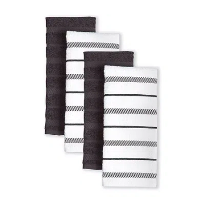 Kitchenaid Albany 4-pc. Kitchen Towel Set In Black