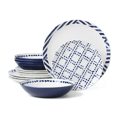 Oneida Harbour 12-pc. Porcelain Dinnerware Set In White