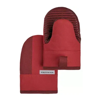 Kitchenaid Beacon Mini 2-pc. Oven Mitt Set In Red