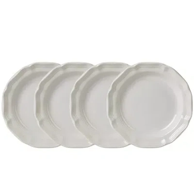 Mikasa French Countryside Set Of 4 Bread And Butter Plates In White