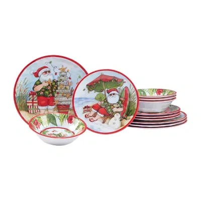Certified International Santa's Wish 12-pc. Melamine Dinnerware Set In Multi