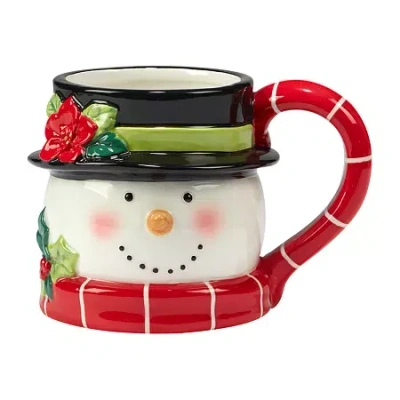 Certified International Holiday Magic Snowman 4-pc. Mug Set In Multi