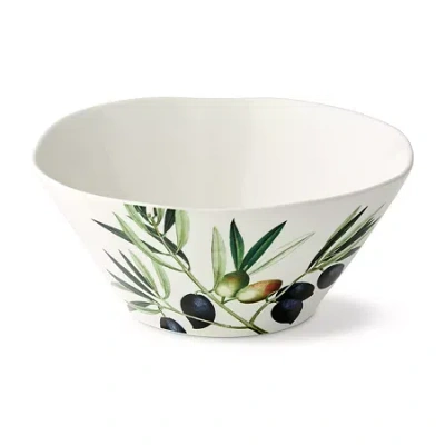 Certified International Oliva Stoneware Serving Bowl In White
