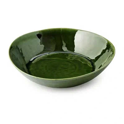 Certified International Verde Stoneware Serving Bowl In Green