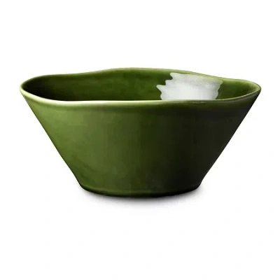 Certified International Verde Stoneware Serving Bowl In Green