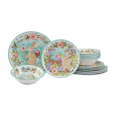 Certified International Joy Of Easter 12-pc. Melamine Dinnerware Set In White