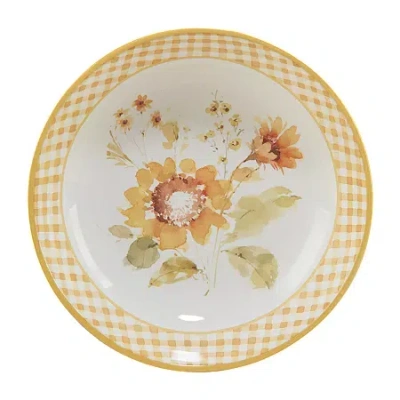 Certified International Sunflowers Forever Serving Bowl In Yellow
