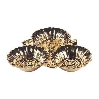 Certified International Gold Coast Serving Platter In Yellow