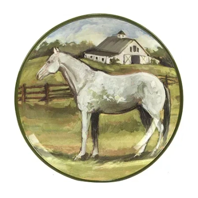 Certified International York Stables Serving Bowl In Green