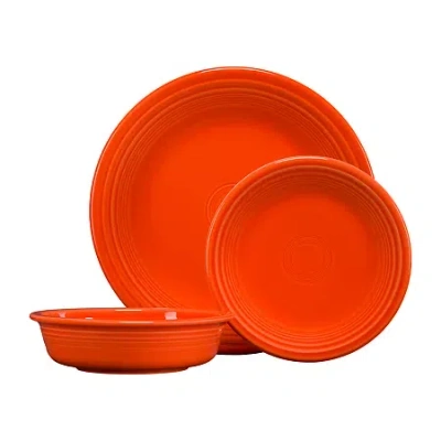 Fiesta Classic Rim 3-pc. Place Setting In Orange