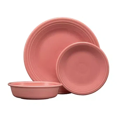 Fiesta Classic Rim 3-pc. Place Setting In Pink