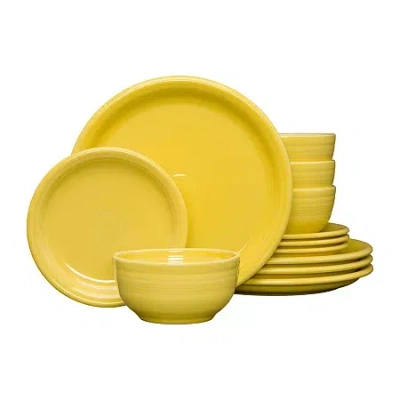 Fiesta Bistro Coupe 12-pc. Dinnerware Set In Yellow