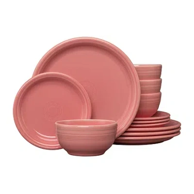 Fiesta Bistro Coupe 12-pc. Dinnerware Set In Pink