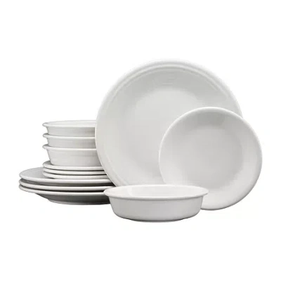 Fiesta Classic Rim 12-pc. Dinnerware Set In White
