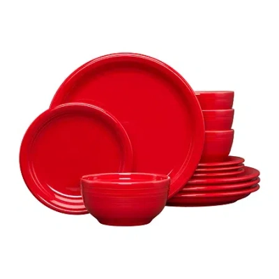 Fiesta Bistro Coupe 12-pc. Dinnerware Set In Red