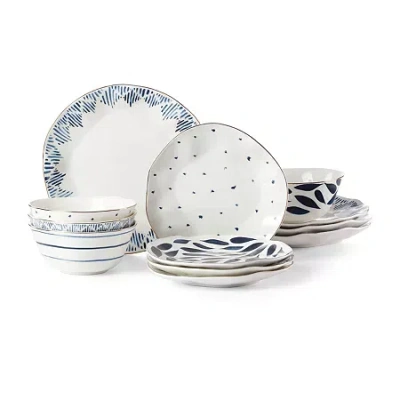 Lenox Blue Bay 12-pc. Porcelain Dinnerware Set In Blue
