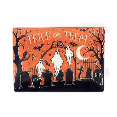 Certified International Hocus Pocus Rectangular Platter In Multi