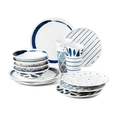 Lenox Blue Bay Melamine 16-pc. Melamine Dinnerware Set In White