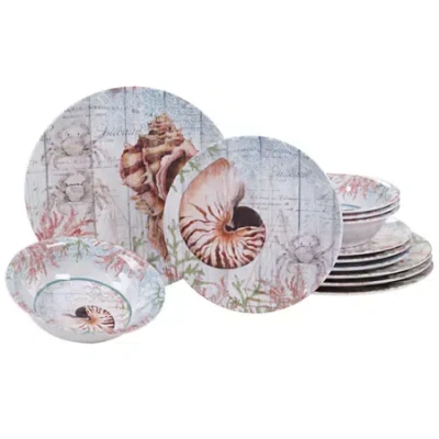 Certified International Sanibel 12-pc. Melamine Dinnerware Set In Multi