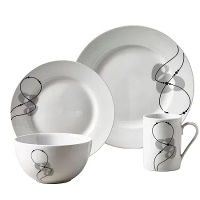 Tabletops Unlimited Jacqueline 16-pc. Porcelain Dinnerware Set In Multi