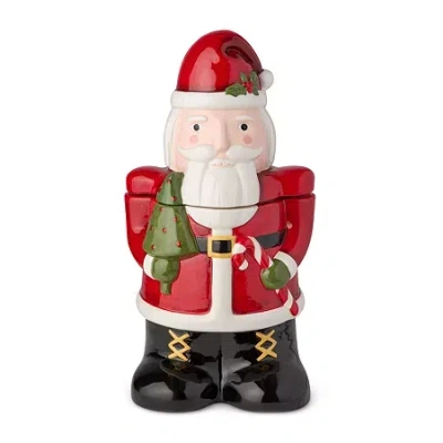 Certified International Nutcracker Parade Ceramic Cookie Jar In Red