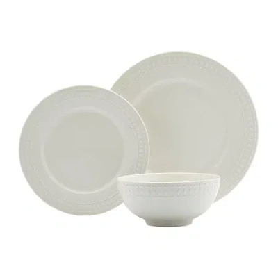 Tabletops Unlimited Bloom 12-pc. Porcelain Dinnerware Set In White