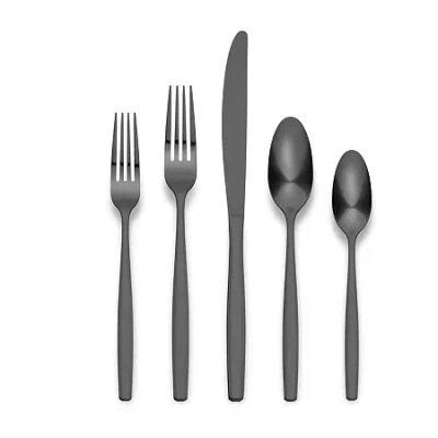 Ornative Amias 20-pc. Flatware Set In Black