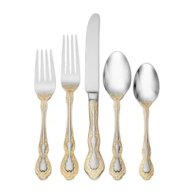 Oneida Golden Mandolina 45-pc. Flatware Set, Service For 8 In Silver