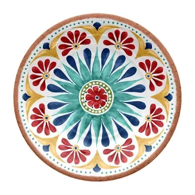 Tarhong Rio Medallion 6-pc. Melamine Salad Plate In Multi