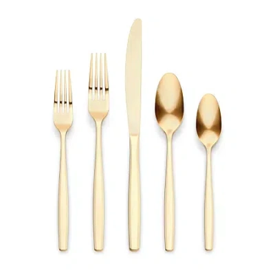 Ornative Amias 20-pc. Flatware Set In Gold