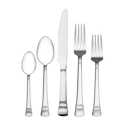Pfaltzgraff Sapphire Bay 53-pc. Flatware Set In Silver