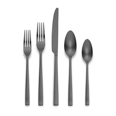 Ornative Lola 20-pc. Flatware Set In Black