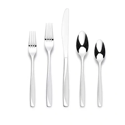 Ornative Cian Sand 20-pc. Flatware Set In Silver