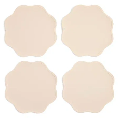 Homewear Sanibel Scallop Edge 4-pc. Placemat In White