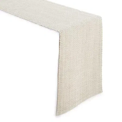 Homewear Homespun Table Runner In White