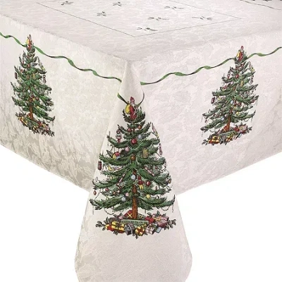 Spode Christmas Tree Tablecloth In Sand