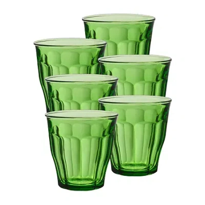 Duralex Picardie 6-pc. 8oz. Drinkware Set In Green
